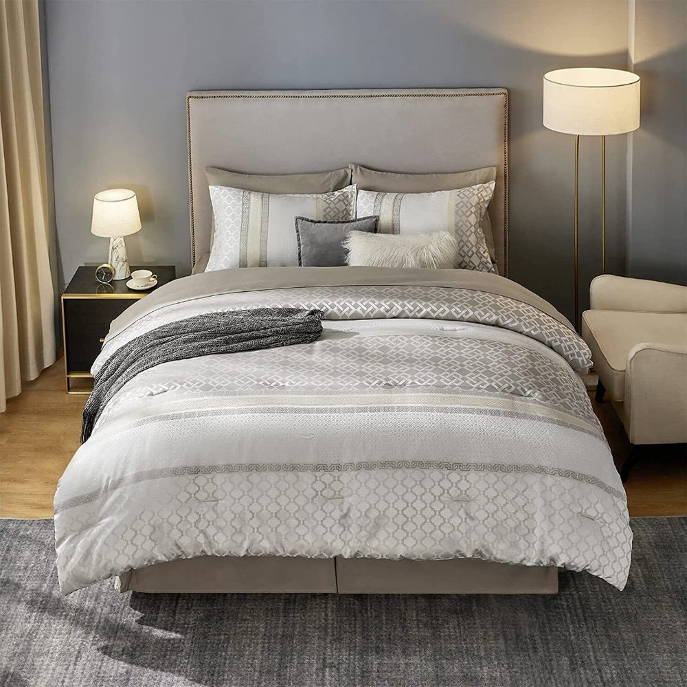 king size bedsure comforter set 7 peices